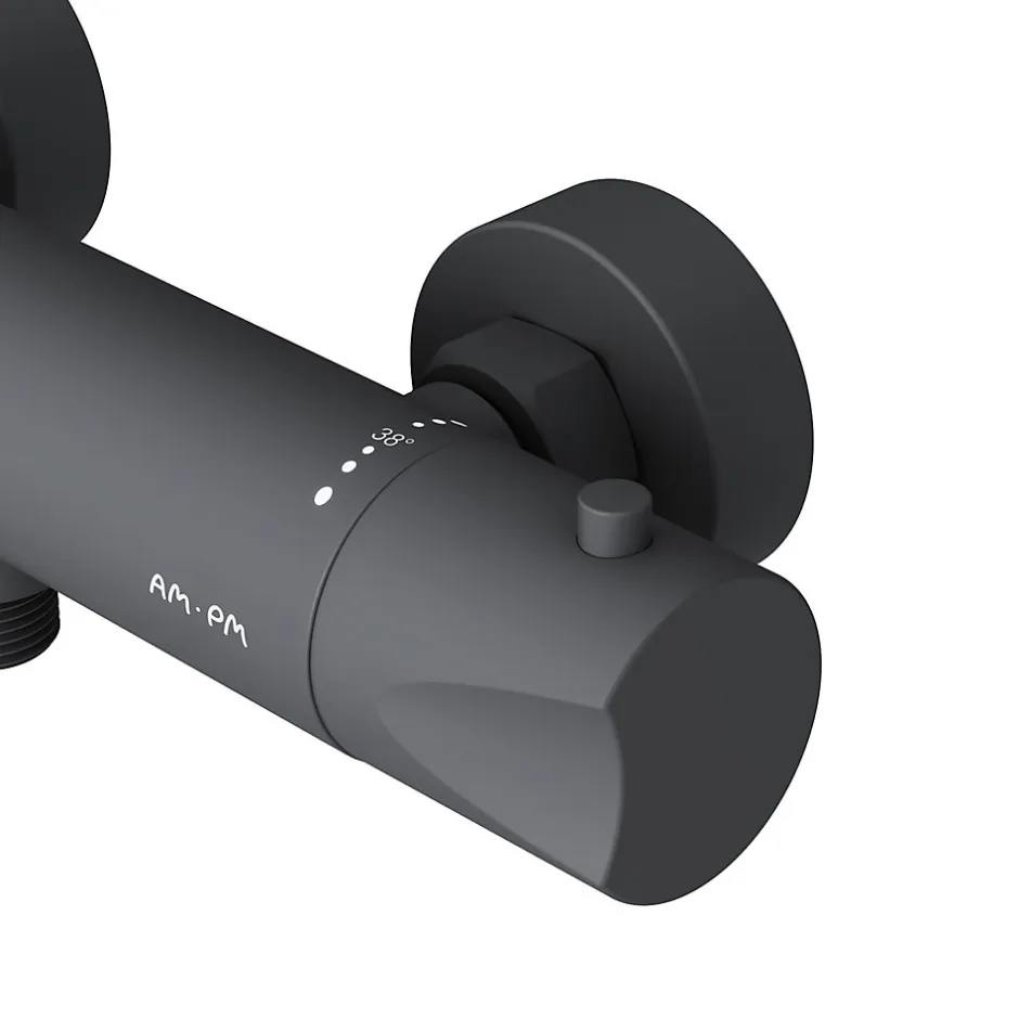 Am.Pm Europe Mitigeur de douche thermostatique Robinet salle de bain, Noir FTA40022 Hit AM.PM