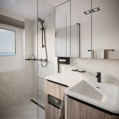 Hansgrohe Mitigeur de douche thermostatique noir Ecostat E