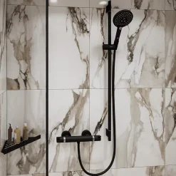 Hansgrohe Mitigeur de douche thermostatique noir Ecostat E