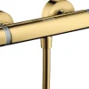 Hansgrohe Mitigeur de douche thermostatique doré poli, Ecostat Comfort* Robinet De Douche
