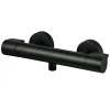 GoodHome Mitigeur de douche thermostatique noir Cavally* Robinet De Douche