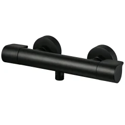 GoodHome Mitigeur de douche thermostatique noir Cavally* Robinet De Douche