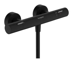 Hansgrohe Mitigeur de douche thermostatique noir mat Ecostat Life