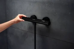 Hansgrohe Mitigeur de douche thermostatique noir mat Ecostat Life