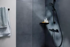 Hansgrohe Mitigeur de douche thermostatique noir mat Ecostat Life