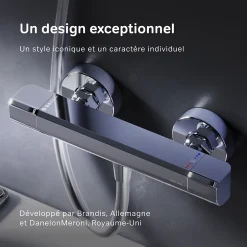 Am.Pm Europe Mitigeur de douche thermostatique Robinet salle de bain, Chromé FNA40000 Flash AM.PM