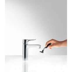 Hansgrohe Mitigeur de lavabo 110 avec tirette et vidage chromé Metris* Robinet Lavabo Et Vasque