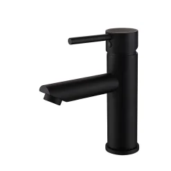 Kroos Mitigeur de lavabo à bec court Noir* Robinet Lave-Mains