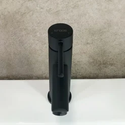 Kroos Mitigeur de lavabo à bec court Noir* Robinet Lave-Mains