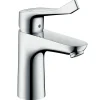 Hansgrohe Mitigeur de lavabo 100 CH3 CoolStart avec poignée extra longue, chrome, Focus* Robinet Lavabo Et Vasque