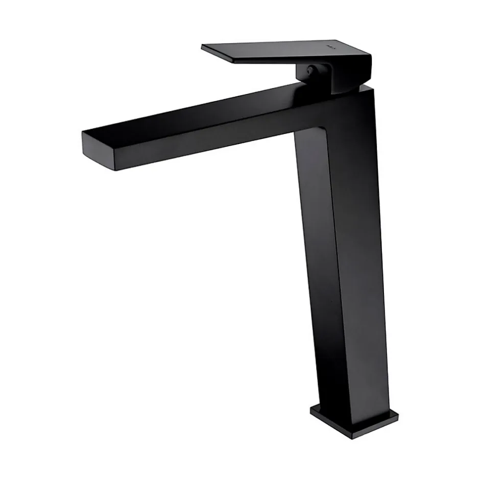 Imex Mitigeur de Lavabo Anti-Calcaire Bec Haut Noir Mat ART BDAR025-3NG* Robinet Lavabo Et Vasque