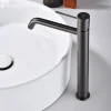Imex Mitigeur de Lavabo Anti-Calcaire Bec Haut Black Gun Métal GENOVA BDG053-3BGM
