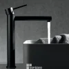 Imex Mitigeur de Lavabo Anti-Calcaire Bec Haut Noir Mat MILOS STICK BDYS045-3NG