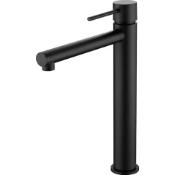 Imex Mitigeur de Lavabo Anti-Calcaire Bec Haut Noir Mat MILOS STICK BDYS045-3NG