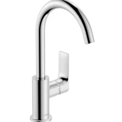 Hansgrohe Mitigeur de lavabo avec bec orientable, tirette et vidage chromé, Rebris E 210* Robinet Lavabo Et Vasque
