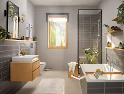 Hansgrohe Mitigeur de lavabo avec bec orientable, tirette et vidage chromé, Rebris E 210* Robinet Lavabo Et Vasque
