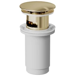 GoodHome Mitigeur de lavabo avec mousseur orientable, taille M, doré, H.14,3 cm, Maza* Robinet Lavabo Et Vasque