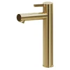 GoodHome Mitigeur de lavabo avec mousseur orientable, taille XL, doré, H.25,7 cm, Maza* Robinet Lavabo Et Vasque