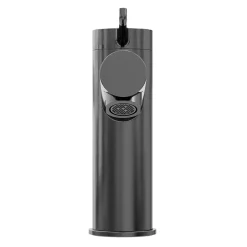 GoodHome Mitigeur de lavabo avec mousseur orientable, taille M, gun metal, H.14,3 cm, Maza