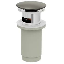 GoodHome Mitigeur de lavabo avec mousseur orientable, taille M, gun metal, H.14,3 cm, Maza