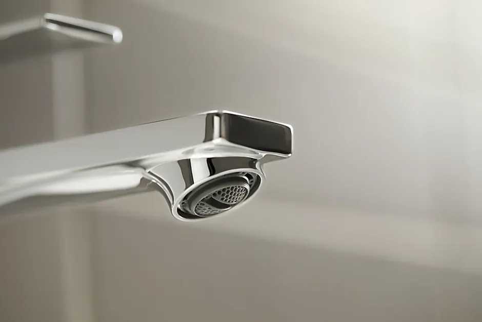Hansgrohe Mitigeur de lavabo avec tirette et vidage chromé, Rebris E 110 CoolStart