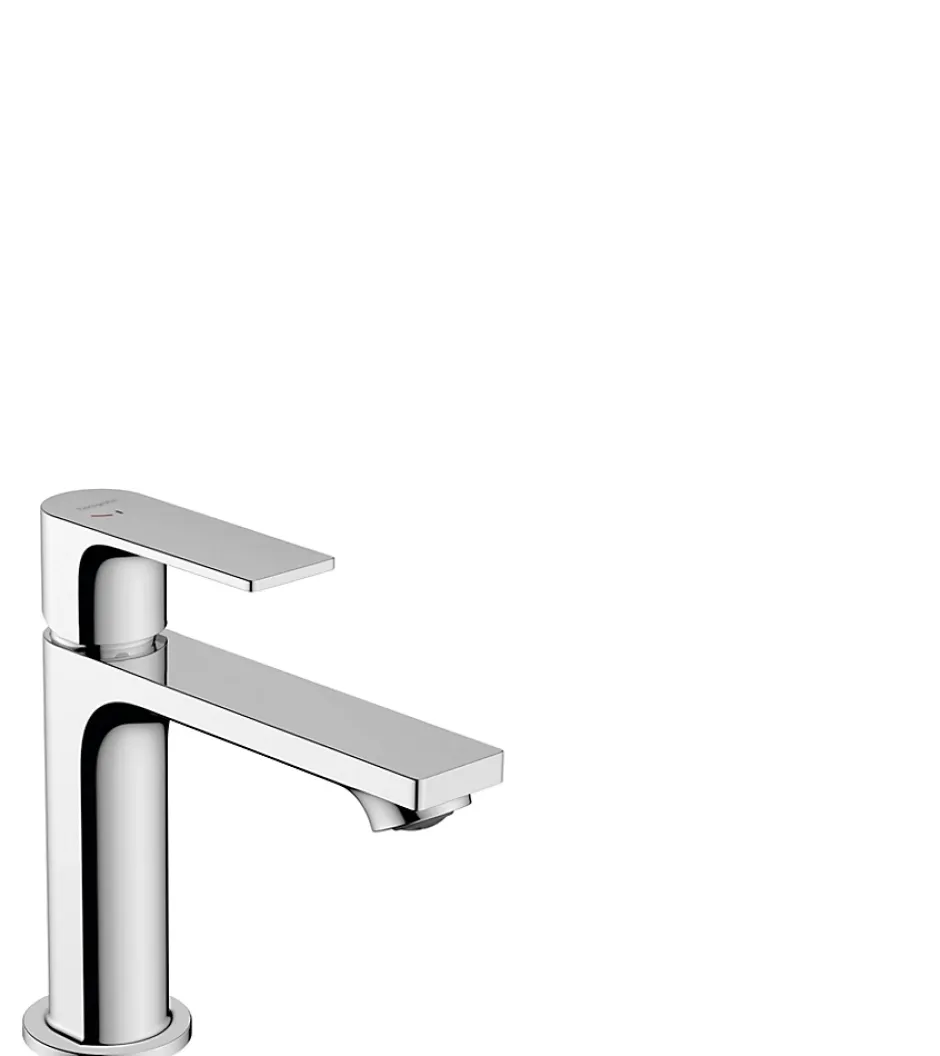 Hansgrohe Mitigeur de lavabo avec tirette et vidage chromé, Rebris E 110 CoolStart