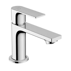 Hansgrohe Mitigeur de lavabo avec tirette et vidage chromé, Rebris E 80 CoolStart