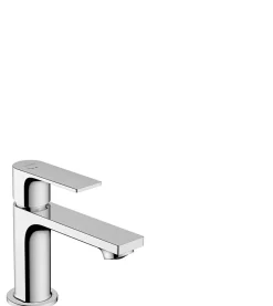 Hansgrohe Mitigeur de lavabo avec tirette et vidage chromé, Rebris E 80 CoolStart