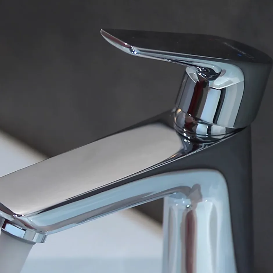 Hansgrohe Mitigeur de lavabo avec tirette et vidage chromé, Talis E 110 EcoSmart* Robinet Lavabo Et Vasque