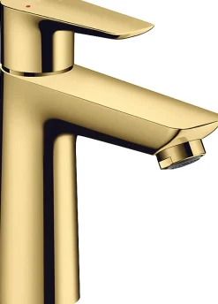 Hansgrohe Mitigeur de lavabo avec tirette et vidage effet doré poli, Talis E 110 EcoSmart