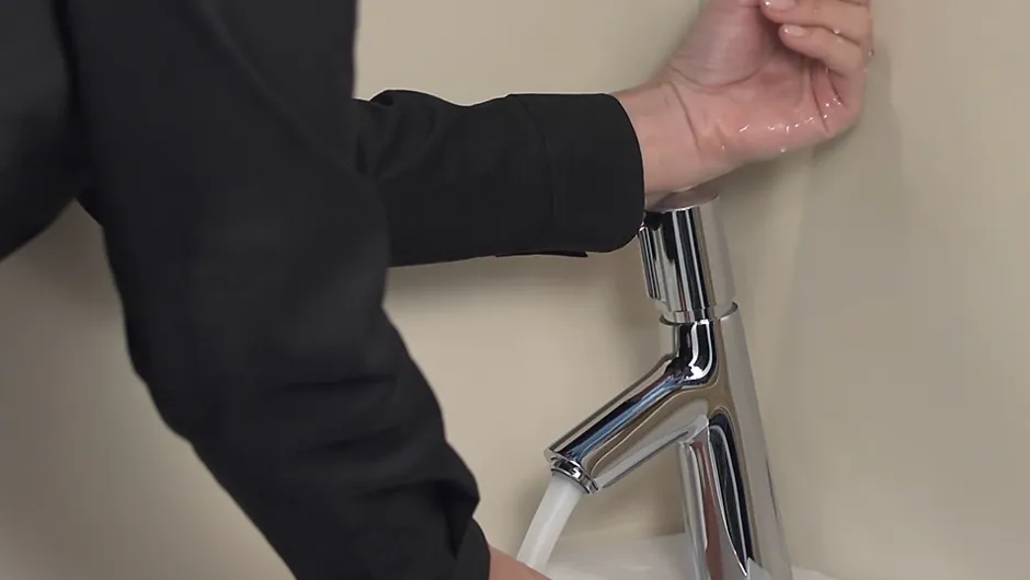 Hansgrohe Mitigeur de lavabo avec tirette et vidage chromé Talis S Ø4,6 x H.19 cm* Robinet Lavabo Et Vasque
