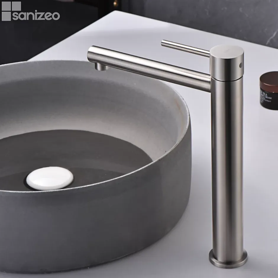 Imex Mitigeur de Lavabo Bec Haut en Acier Inoxydable Intérieur / Extérieur MOSCU BDK034-3