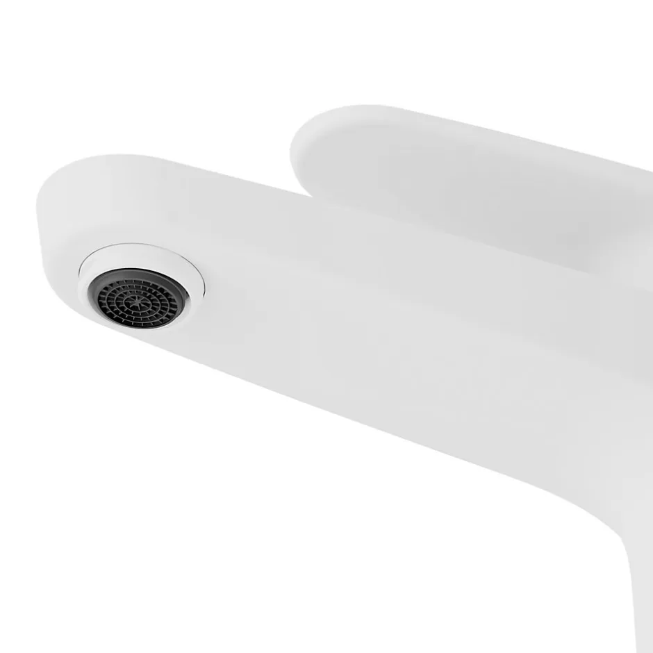 GoodHome Mitigeur de lavabo blanc Cavally XL