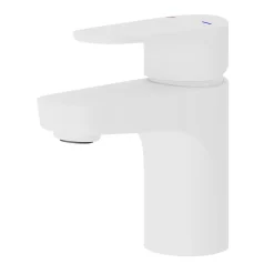GoodHome Mitigeur de lavabo blanc Cavally