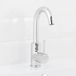 GoodHome Mitigeur de lavabo chromé Coggia