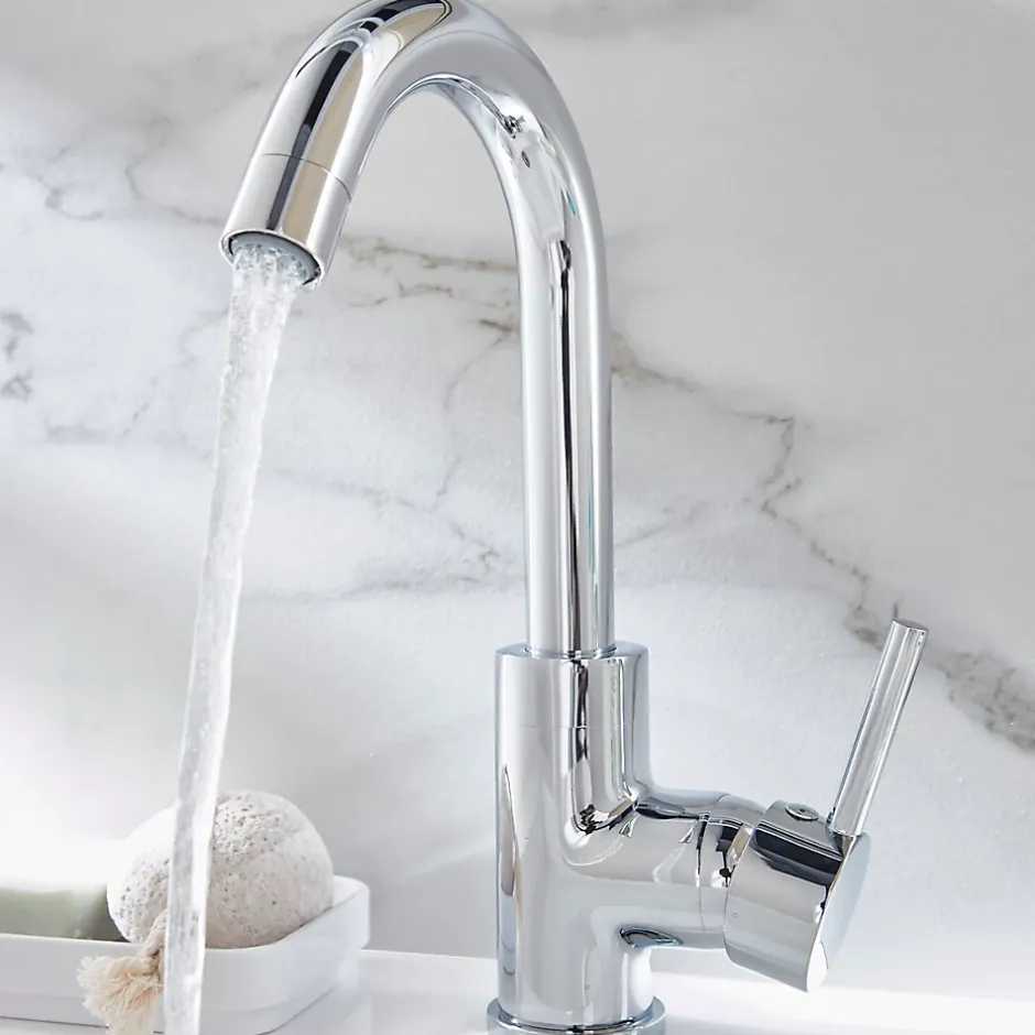 GoodHome Mitigeur de lavabo chromé Coggia