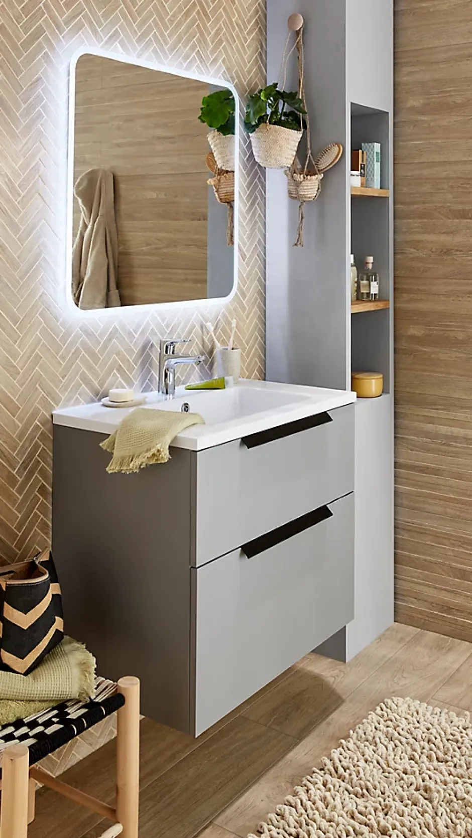 Hansgrohe Mitigeur de lavabo chromé Ecos L