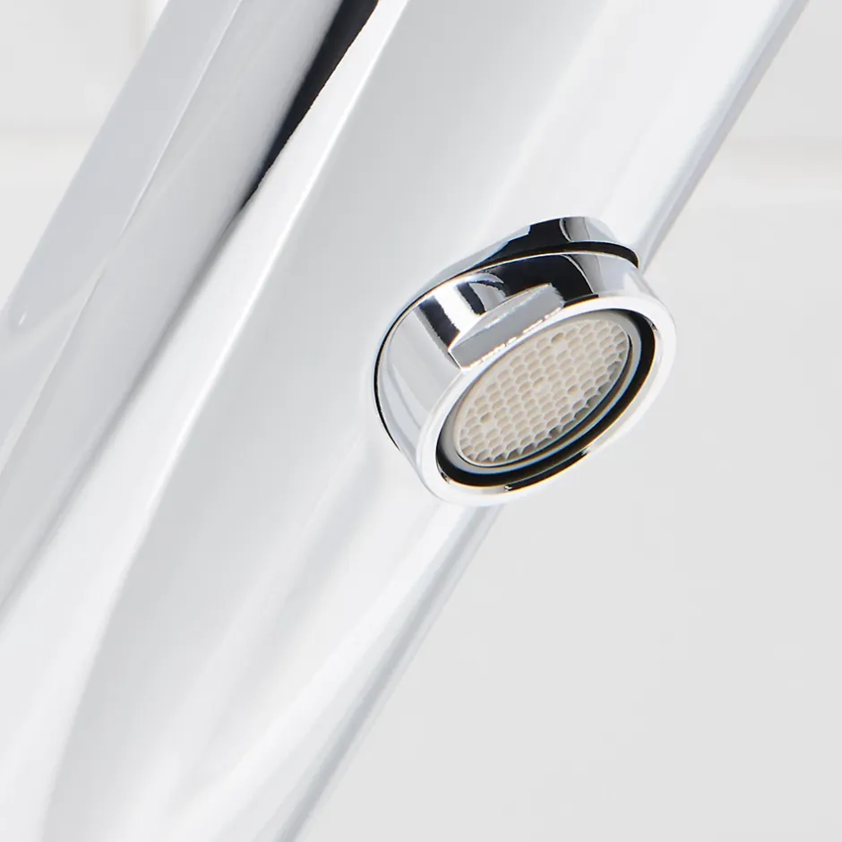 GoodHome Mitigeur de lavabo chromé Nyasa* Robinet Lavabo Et Vasque