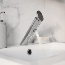 GoodHome Mitigeur de lavabo chromé Nyasa* Robinet Lavabo Et Vasque