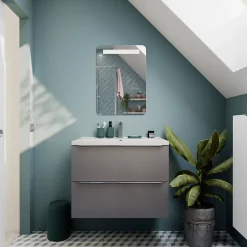 GoodHome Mitigeur de lavabo chromé Kolima