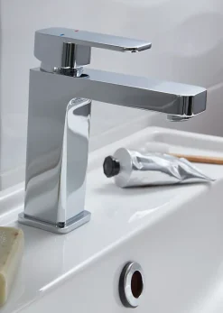GoodHome Mitigeur de lavabo chromé Pazar* Robinet Lavabo Et Vasque