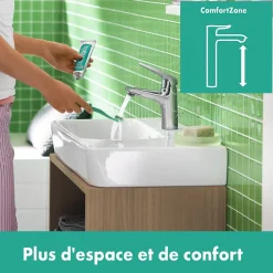 Hansgrohe Mitigeur de lavabo chromé Novus 100