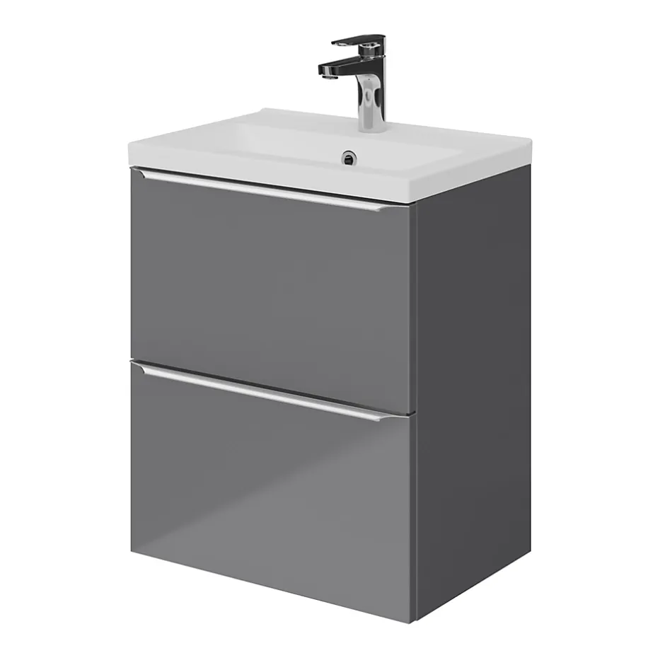 GoodHome Mitigeur de lavabo chromé taille M avec bonde clic-clac, Cavally* Robinet Lavabo Et Vasque