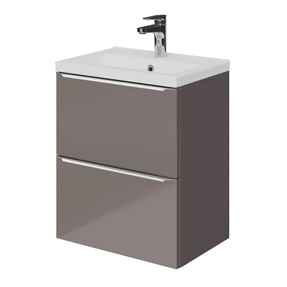 GoodHome Mitigeur de lavabo chromé taille M avec bonde clic-clac, Cavally* Robinet Lavabo Et Vasque