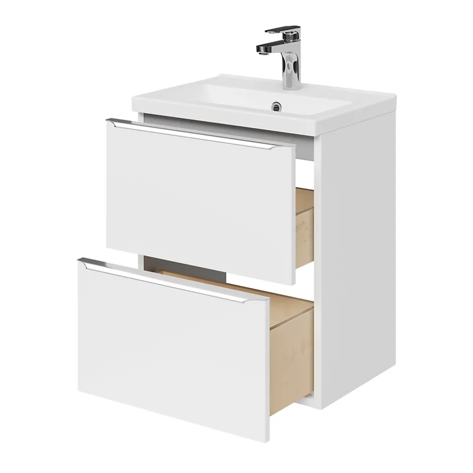 GoodHome Mitigeur de lavabo chromé taille M avec bonde clic-clac, Cavally* Robinet Lavabo Et Vasque
