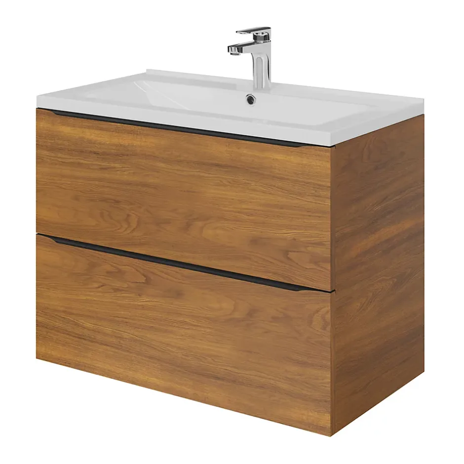 GoodHome Mitigeur de lavabo chromé taille M avec bonde clic-clac, Cavally* Robinet Lavabo Et Vasque