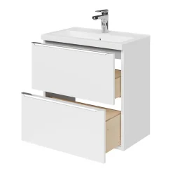 GoodHome Mitigeur de lavabo chromé taille M avec bonde clic-clac, Cavally* Robinet Lavabo Et Vasque