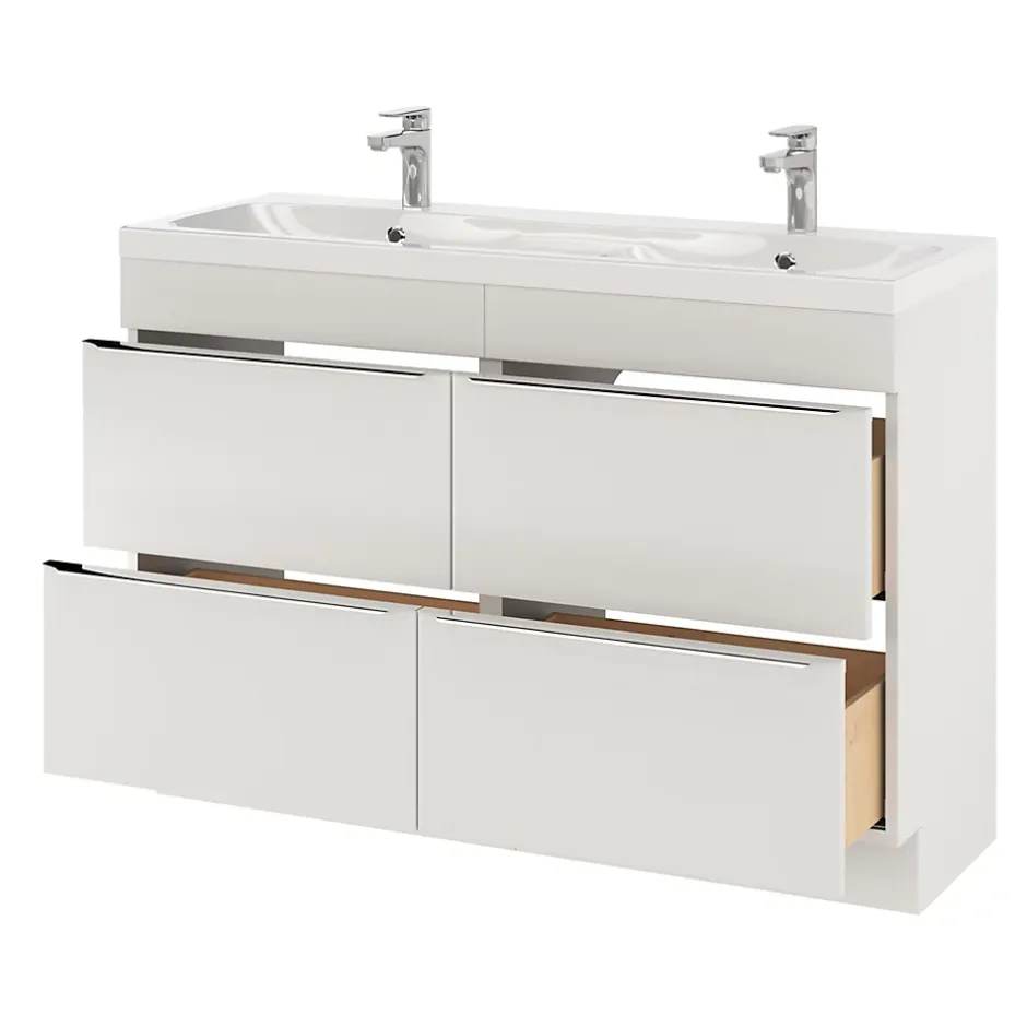 GoodHome Mitigeur de lavabo chromé taille M avec bonde clic-clac, Cavally* Robinet Lavabo Et Vasque