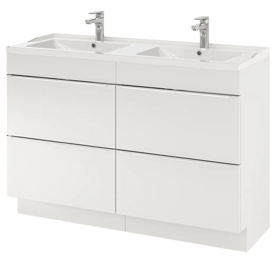 GoodHome Mitigeur de lavabo chromé taille M avec bonde clic-clac, Cavally* Robinet Lavabo Et Vasque