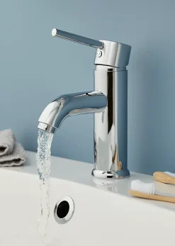 GoodHome Mitigeur de lavabo chromé Hoffell
